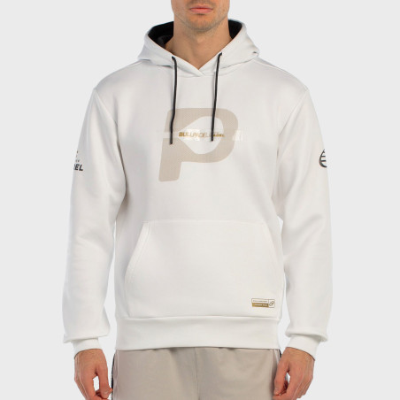 tienda de padel Madrid, tienda de padel online, tienda de padel españa, tienda de padel en linea, SUDADERA BULLPADEL BROTA BLANC