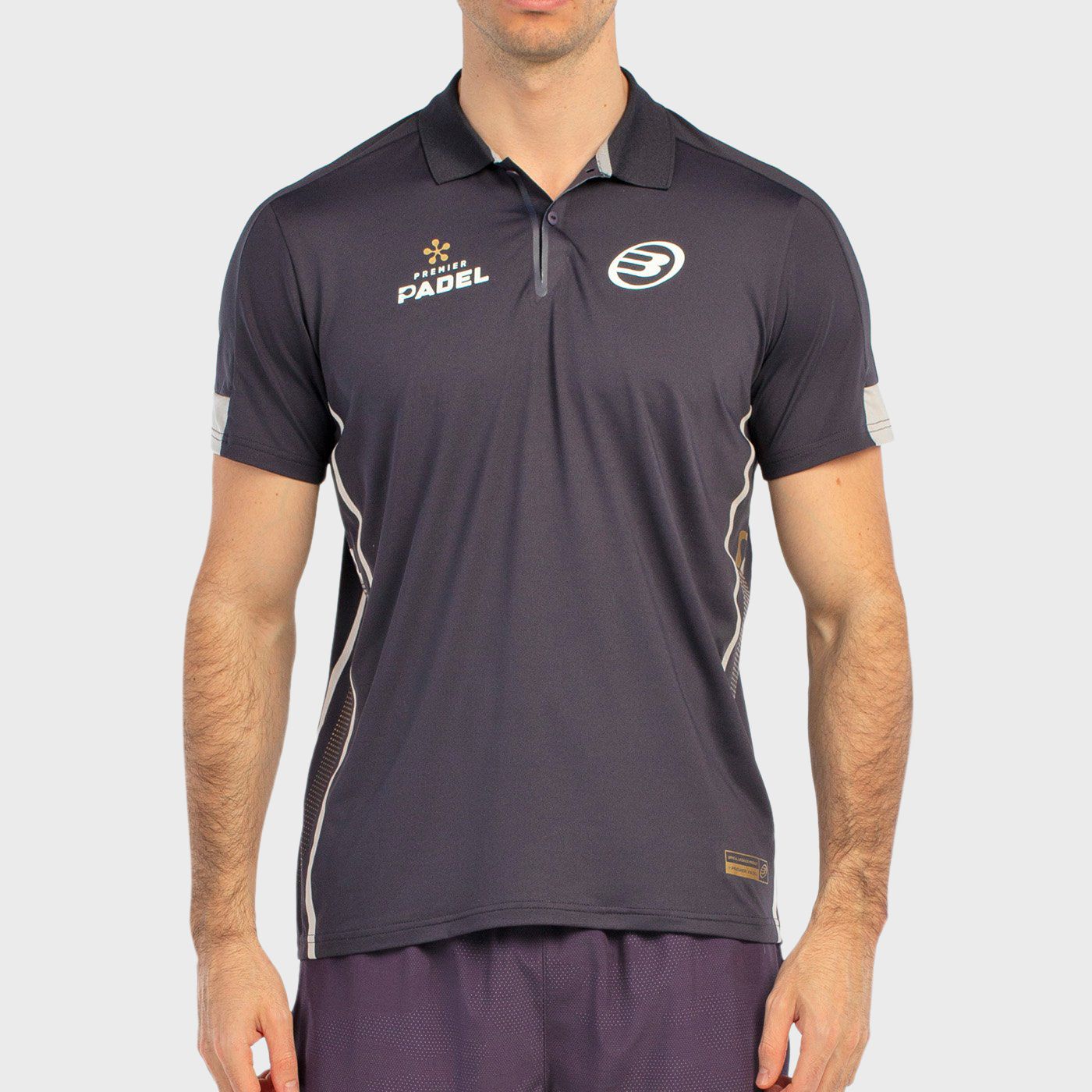 POLO SHIRT BULLPADEL BOGUE CHARCOAL