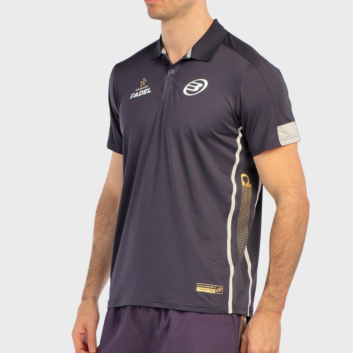 POLO SHIRT BULLPADEL BOGUE CHARCOAL