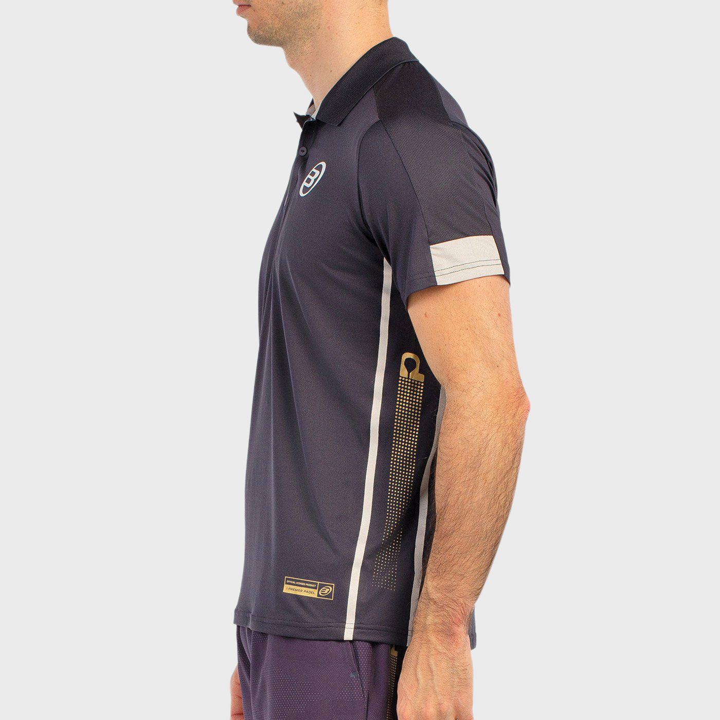 POLO SHIRT BULLPADEL BOGUE CHARCOAL