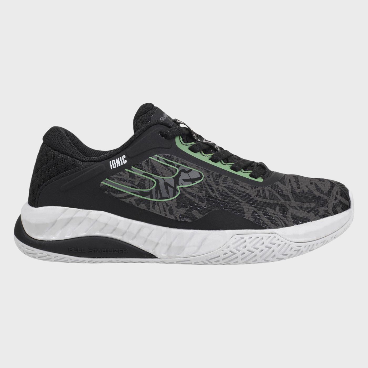 TRAINERS BULLPADEL IONIC W 25V BLACK AND GREEN