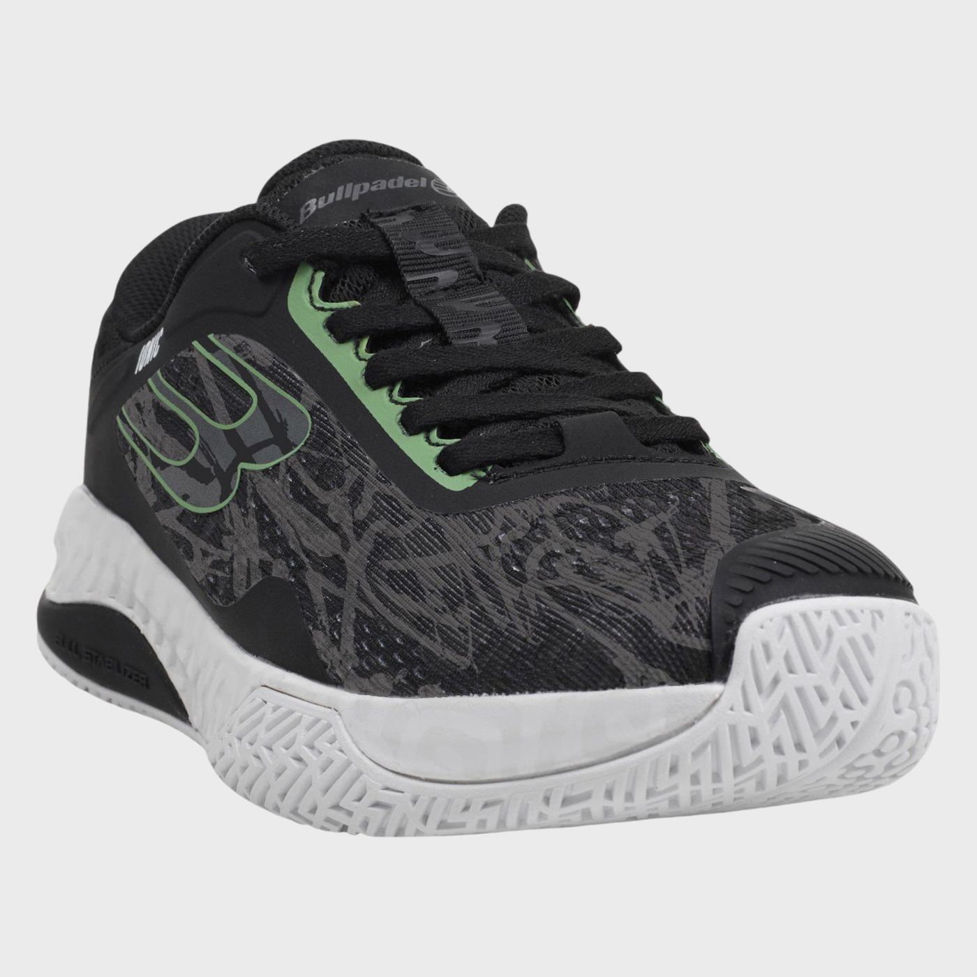 TRAINERS BULLPADEL IONIC W 25V BLACK AND GREEN