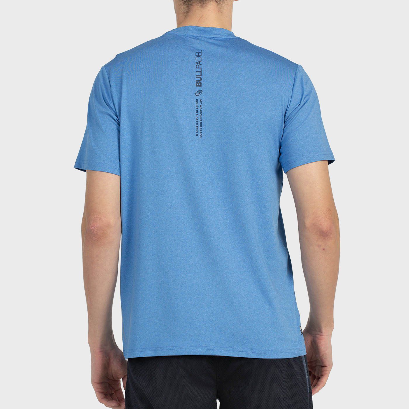 tienda de padel Madrid, tienda de padel online, tienda de padel españa, tienda de padel en linea, CAMISETA BULLPADEL BEBAS AZUL 