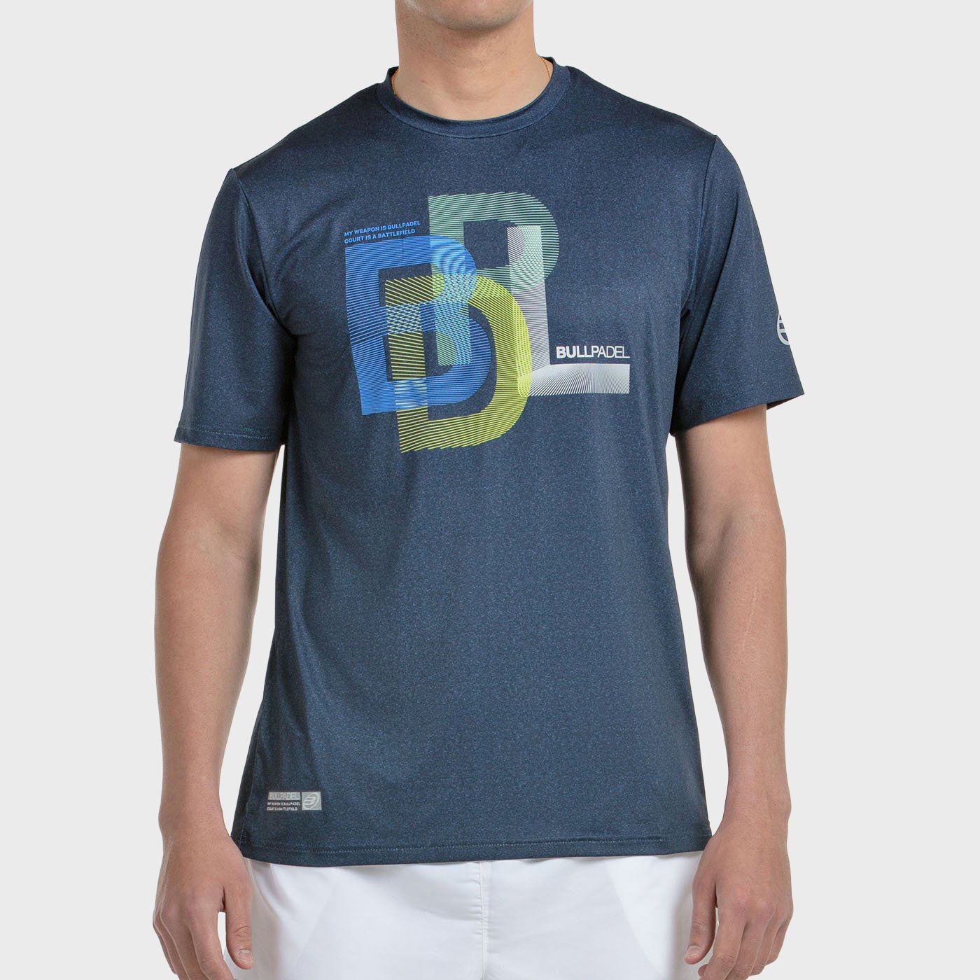 T-SHIRT BULLPADEL BEBAS BLU MARINO VIGORE