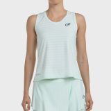 T-SHIRT BULLPADEL ADIES TISSU BICOLORE VERT D'EAU