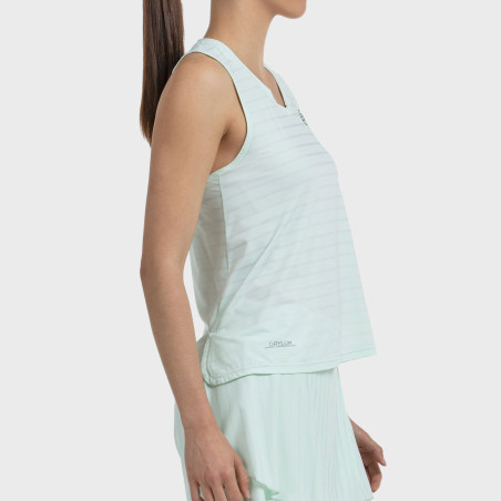 T-SHIRT BULLPADEL ADIES TISSU BICOLORE VERT D'EAU