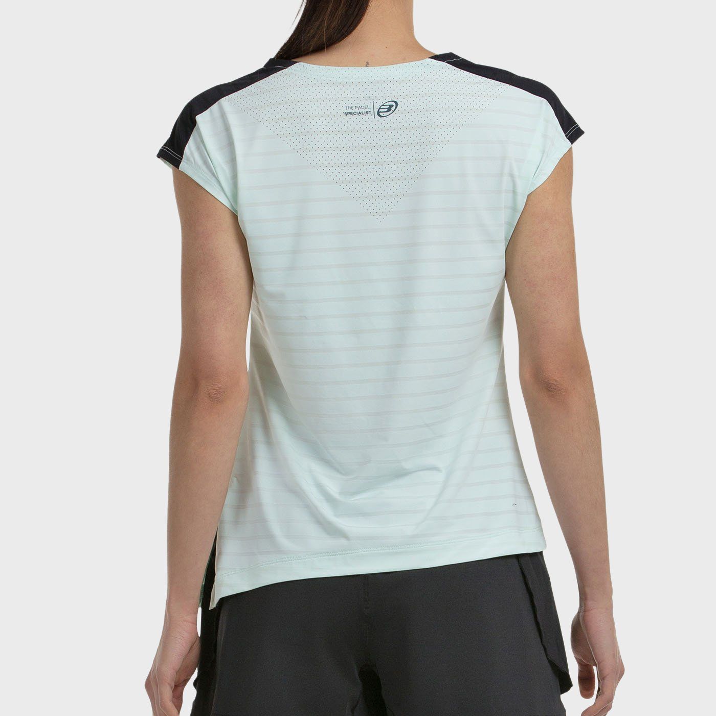 T-SHIRT BULLPADEL ADOROS WATER GREEN TWO-TONE FABRIC