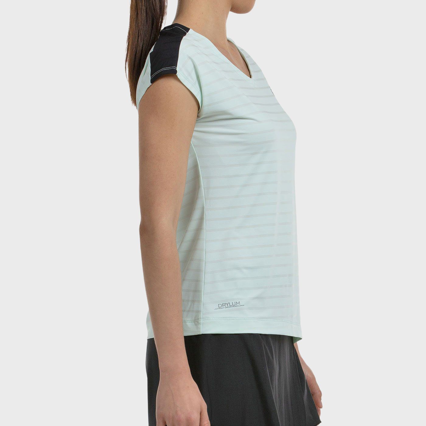 T-SHIRT BULLPADEL ADOROS WATER GREEN TWO-TONE FABRIC