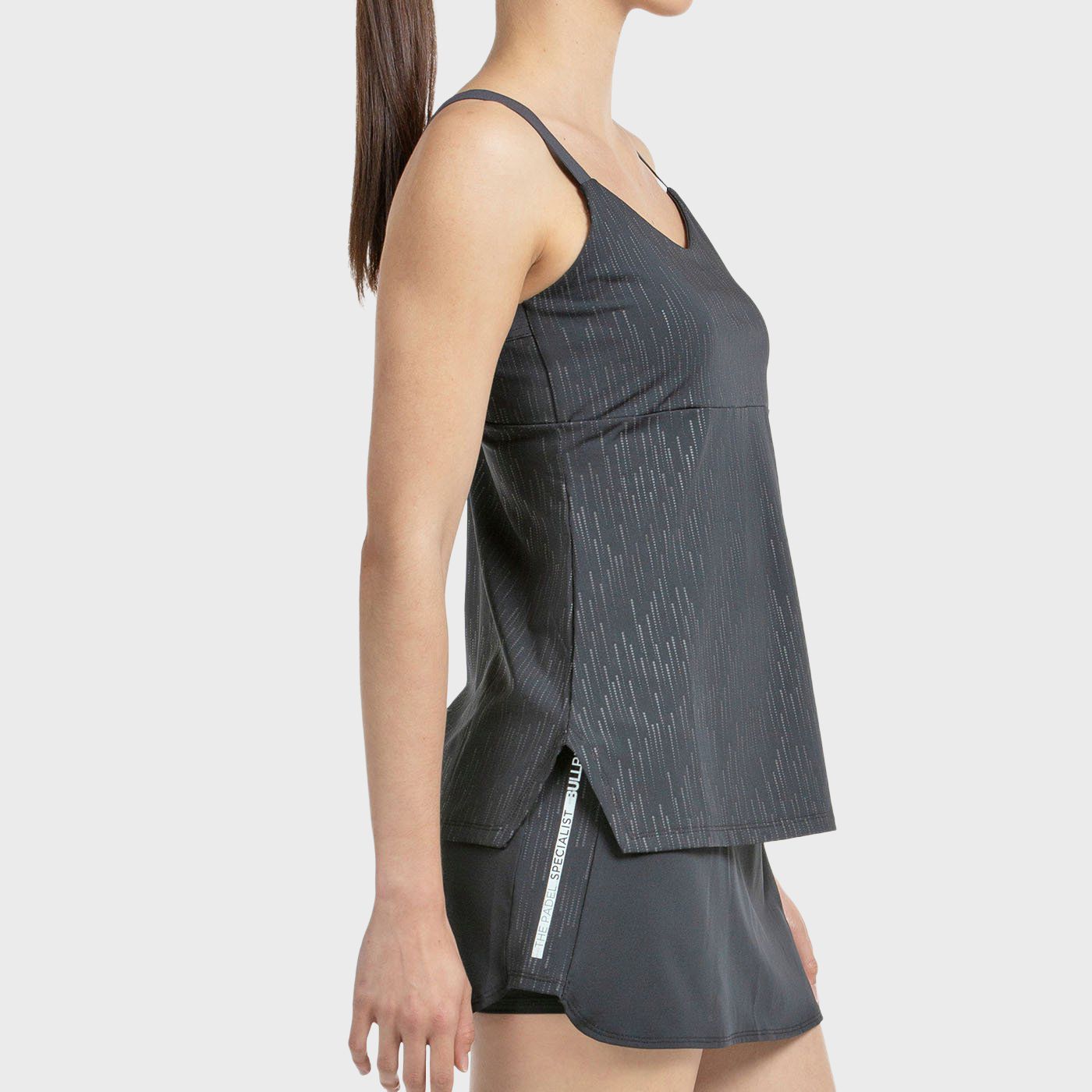 tienda de padel Madrid, tienda de padel online, tienda de padel españa, tienda de padel en linea, CAMISETA BULLPADEL ADURI NEGRO