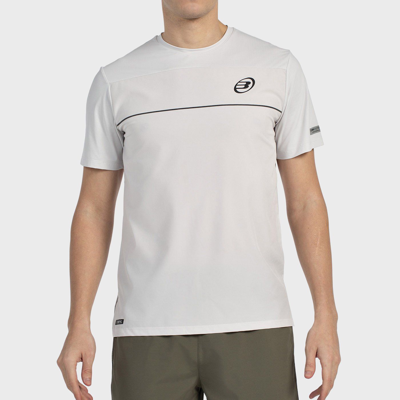 tienda de padel Madrid, tienda de padel online, tienda de padel españa, tienda de padel en linea, CAMISETA BULLPADEL MONDA GRIS 
