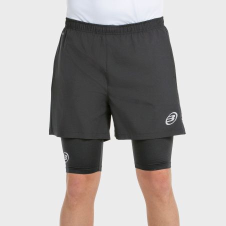 tienda de padel Madrid, tienda de padel online, tienda de padel españa, tienda de padel en linea, SHORT BULLPADEL META NEGRO