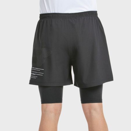 tienda de padel Madrid, tienda de padel online, tienda de padel españa, tienda de padel en linea, SHORT BULLPADEL META NEGRO