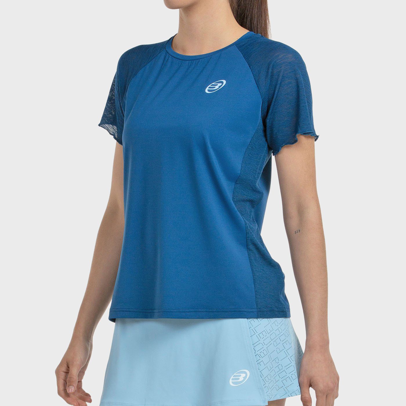tienda de padel Madrid, tienda de padel online, tienda de padel españa, tienda de padel en linea, CAMISETA BULLPADEL DEDALE AZUL