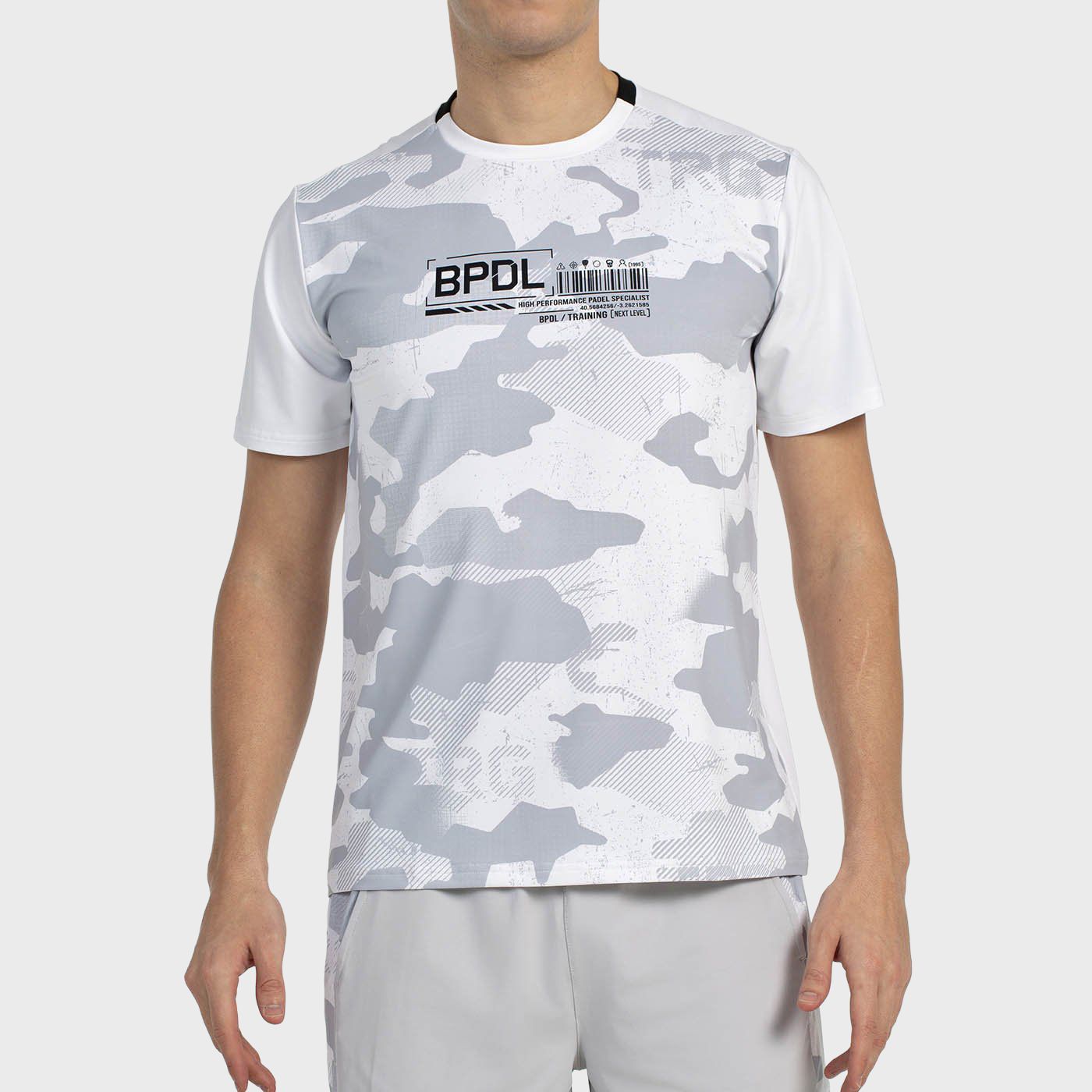 tienda de padel Madrid, tienda de padel online, tienda de padel españa, tienda de padel en linea, CAMISETA BULLPADEL ESGOS BLANC
