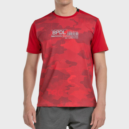 tienda de padel Madrid, tienda de padel online, tienda de padel españa, tienda de padel en linea, CAMISETA BULLPADEL ESGOS CEREZ