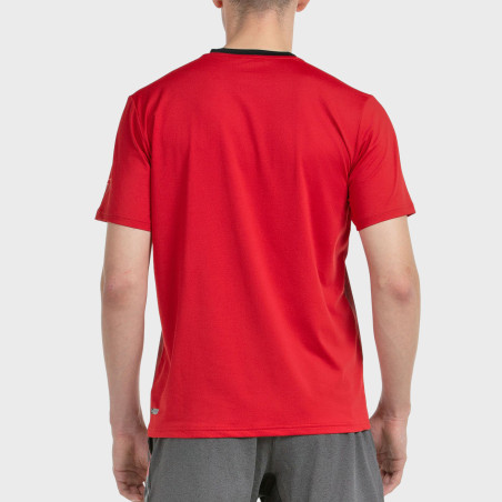 tienda de padel Madrid, tienda de padel online, tienda de padel españa, tienda de padel en linea, CAMISETA BULLPADEL ESGOS CEREZ