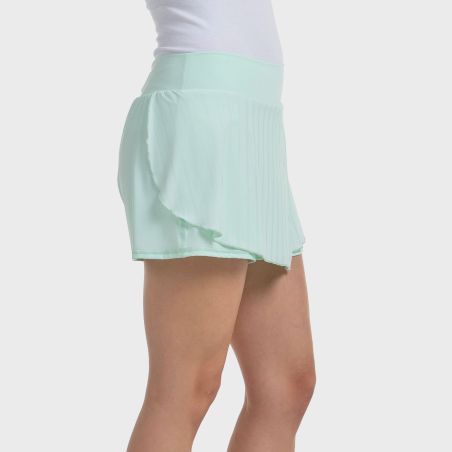 JUPE BULLPADEL ADRAR TISSU BICOLORE VERT D'EAU
