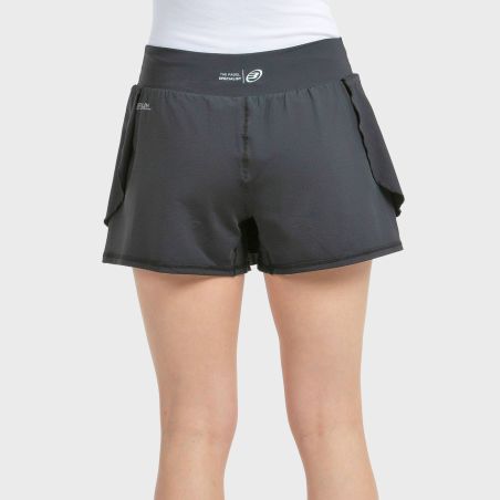 SKIRT BULLPADEL ADRAR BLACK TWO-TONE FABRIC