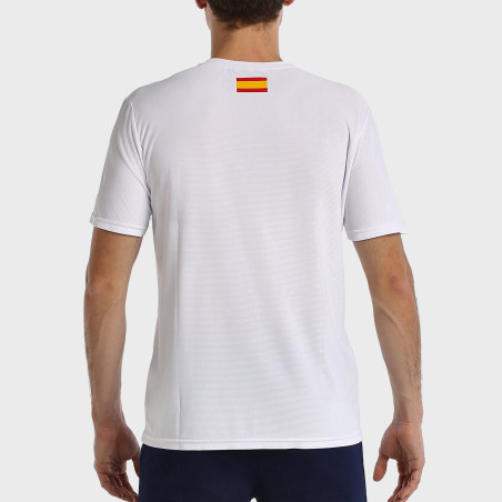 tienda de padel Madrid, tienda de padel online, tienda de padel españa, tienda de padel en linea, CAMISETA BULLPADEL FANG BLANCO