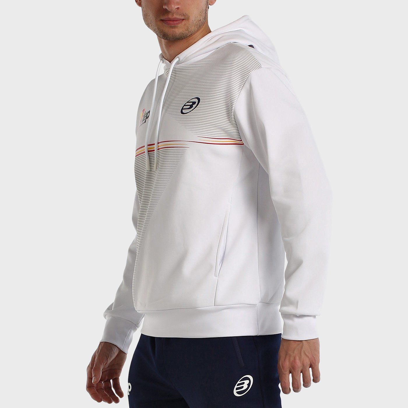 tienda de padel Madrid, tienda de padel online, tienda de padel españa, tienda de padel en linea, SUDADERA BULLPADEL FORCA BLANC
