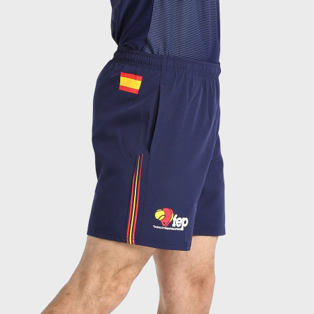 tienda de padel Madrid, tienda de padel online, tienda de padel españa, tienda de padel en linea, SHORT BULLPADEL FLEGE AZUL MAR