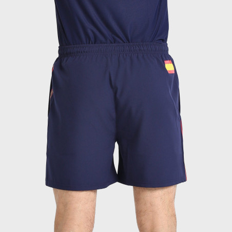 tienda de padel Madrid, tienda de padel online, tienda de padel españa, tienda de padel en linea, SHORT BULLPADEL FLEGE AZUL MAR