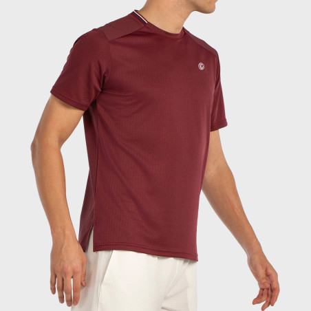 tienda de padel Madrid, tienda de padel online, tienda de padel españa, tienda de padel en linea, CAMISETA BULLPADEL ACRUX VINO 