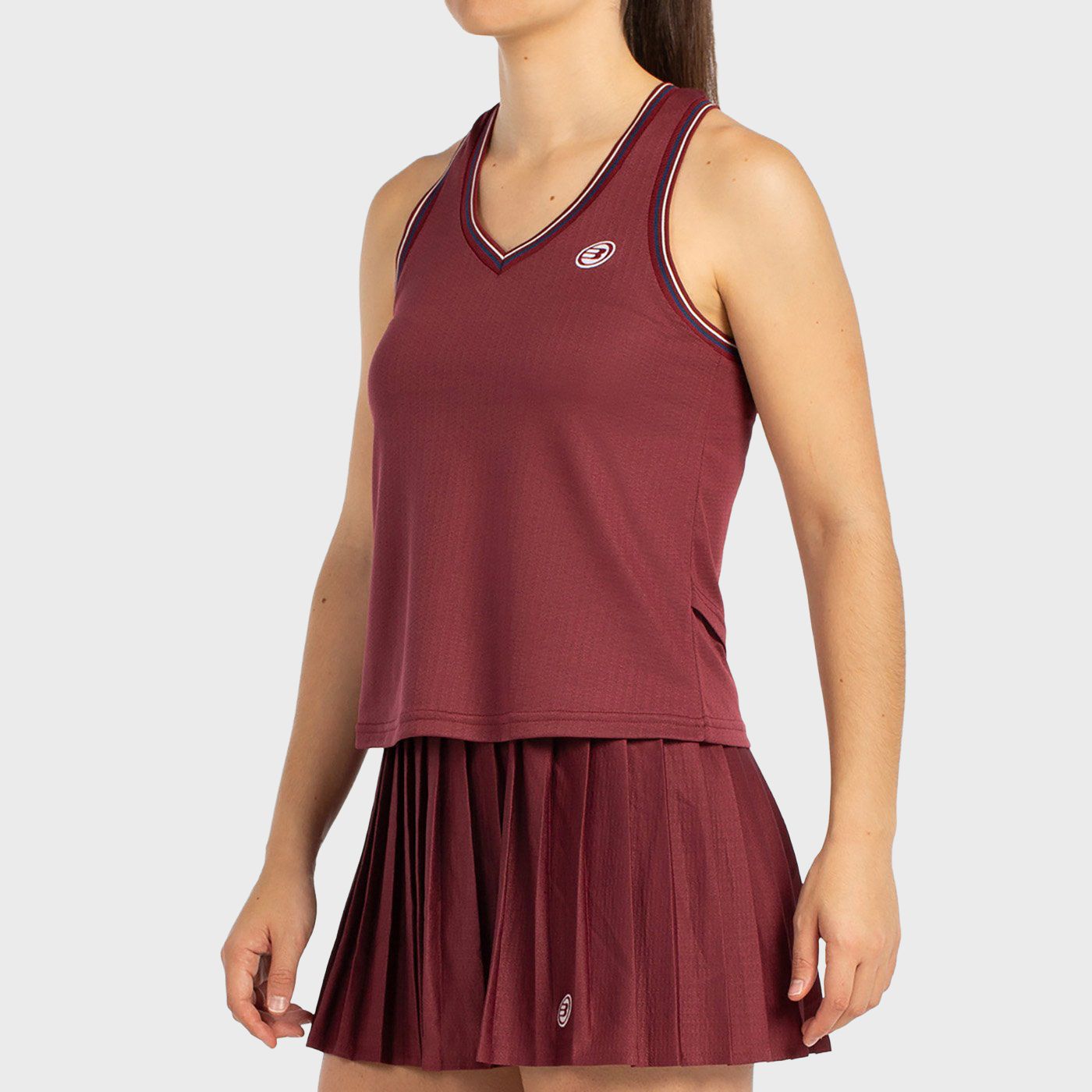 tienda de padel Madrid, tienda de padel online, tienda de padel españa, tienda de padel en linea, CAMISETA BULLPADEL AZA VINO BU
