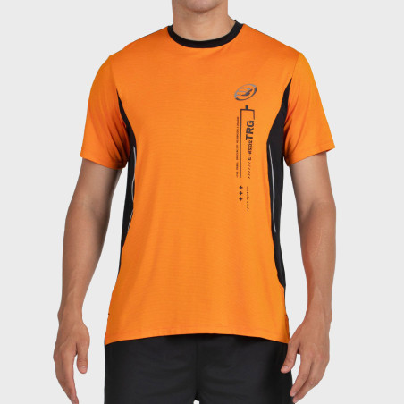 BULLPADEL BECERRE ORANGE T-SHIRT TWO-TONE FABRIC