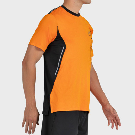 T-SHIRT BULLPADEL BECERRE ORANGE TISSU BICOLORE