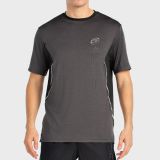 T-SHIRT BULLPADEL BECERRE NERO TESSUTO BICOLORE