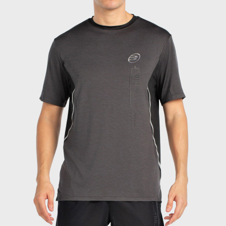 BULLPADEL BECERRE BLACK T-SHIRT TWO-TONE FABRIC