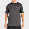 T-SHIRT BULLPADEL BECERRE NOIR TISSU BICOLORE