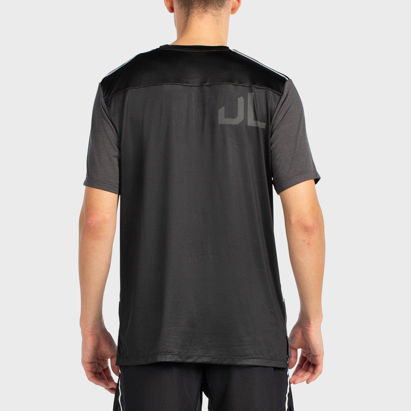 BULLPADEL BECERRE BLACK T-SHIRT TWO-TONE FABRIC