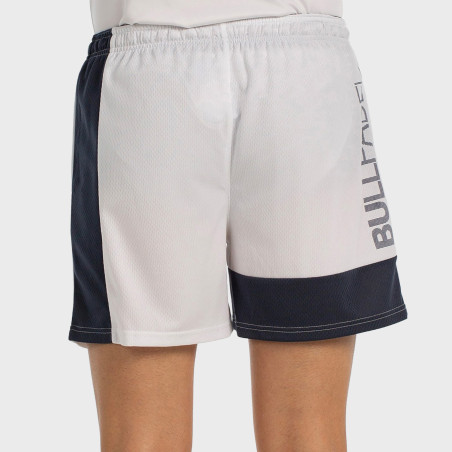 tienda de padel Madrid, tienda de padel online, tienda de padel españa, tienda de padel en linea, SHORT BULLPADEL LARACHA  BLANC