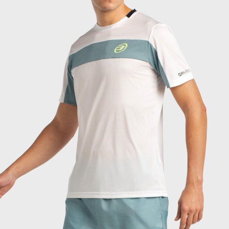 tienda de padel Madrid, tienda de padel online, tienda de padel españa, tienda de padel en linea, CAMISETA BULLPADEL LIBIO BLANC