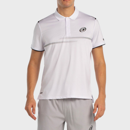 tienda de padel Madrid, tienda de padel online, tienda de padel españa, tienda de padel en linea, POLO BULLPADEL MENKAR BLANCO