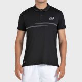 tienda de padel Madrid, tienda de padel online, tienda de padel españa, tienda de padel en linea, POLO BULLPADEL MENKAR NEGRO