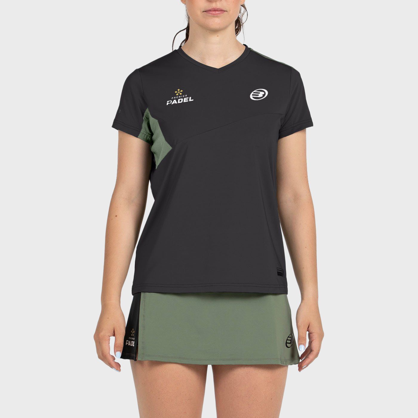 tienda de padel Madrid, tienda de padel online, tienda de padel españa, tienda de padel en linea, CAMISETA BULLPADEL PAMPAN NEGR