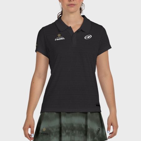 tienda de padel Madrid, tienda de padel online, tienda de padel españa, tienda de padel en linea, POLO BULLPADEL PAYERNE NEGRO