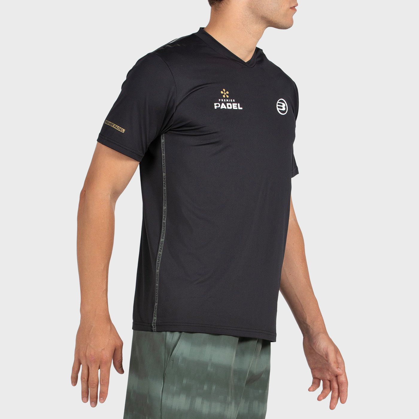 tienda de padel Madrid, tienda de padel online, tienda de padel españa, tienda de padel en linea, CAMISETA BULLPADEL PERICO NEGR