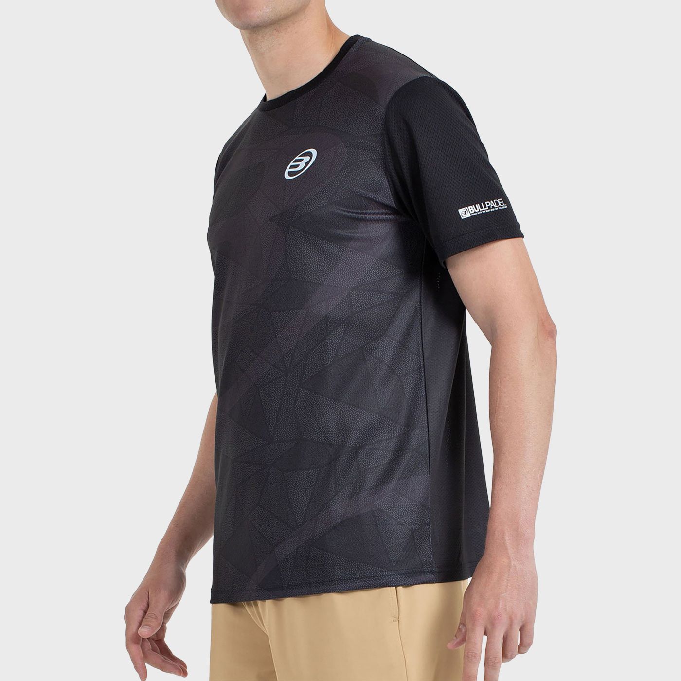 tienda de padel Madrid, tienda de padel online, tienda de padel españa, tienda de padel en linea, CAMISETA BULLPADEL CASTIL NEGR