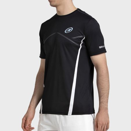 tienda de padel Madrid, tienda de padel online, tienda de padel españa, tienda de padel en linea, CAMISETA BULLPADEL CABORE NEGR
