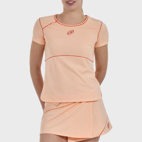 CAMISETA BULLPADEL ALBALA NARANJA PASTEL