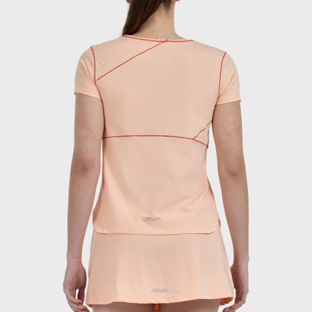 CAMISETA BULLPADEL ALBALA NARANJA PASTEL
