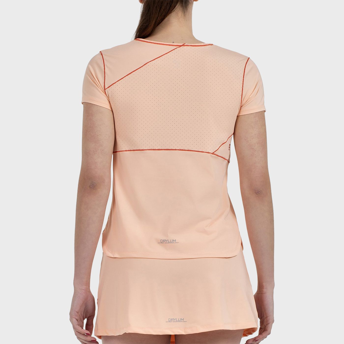 CAMISETA BULLPADEL ALBALA NARANJA PASTEL