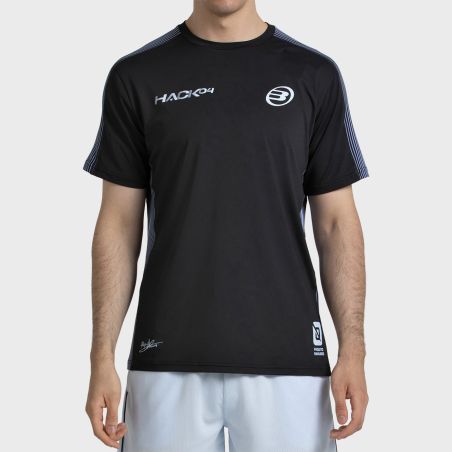 CAMISETA BULLPADEL PAQUITO 26V NEGRO