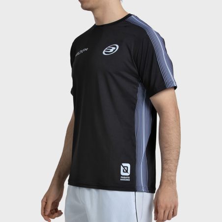 CAMISETA BULLPADEL PAQUITO 26V NEGRO