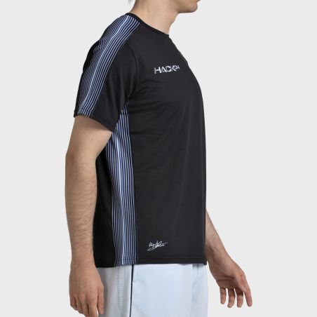 CAMISETA BULLPADEL PAQUITO 26V NEGRO