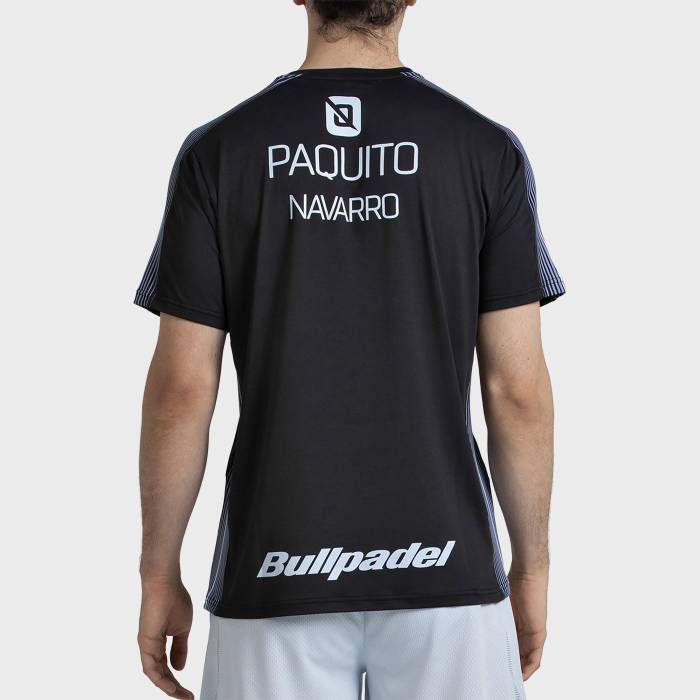 CAMISETA BULLPADEL PAQUITO 26V NEGRO